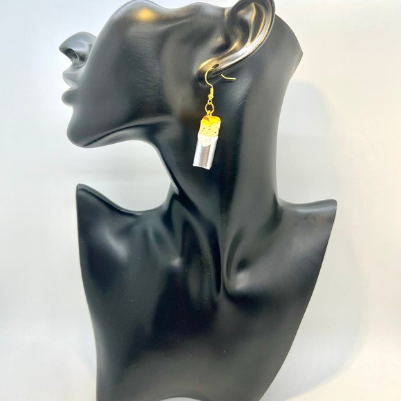 Food Earrings - Breakfast Burrito Earrings - Fast Food Accessories - Fun Earring - Picture 6 of 8